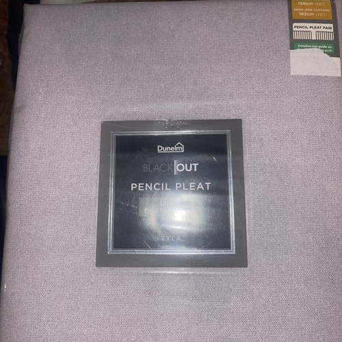 Dunelm blackout pencil pleat - blackout,