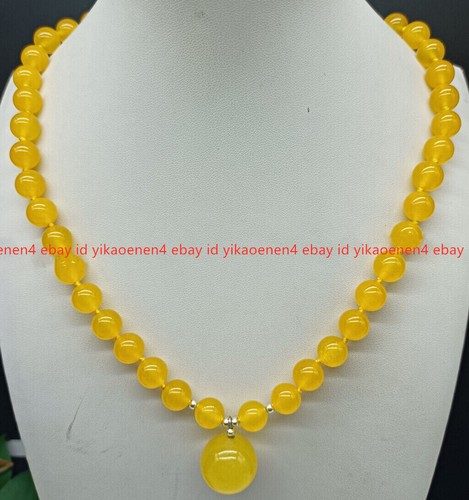 Real natural 8mm yellow - natural, jade