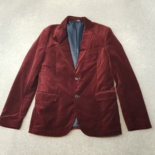Zara Mens Jacket 42 Burgundy