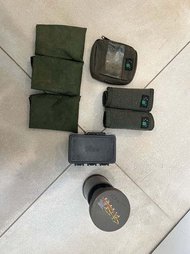Various fishing pouches and - fishing,