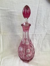 Cranberry Glass Decanter