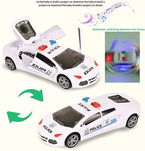 Flashing police car with led - car,