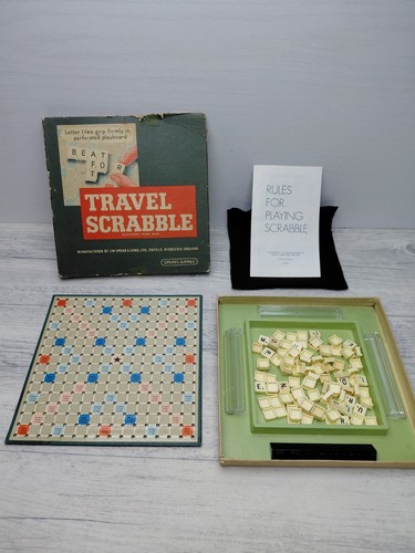 Vintage travel scrabble - vintage,
