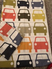 orla kiely Kids Large Car Cotton Duvet Cover With Pillow Case Single 