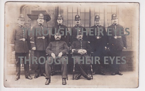 Original photo postcard police - photo,