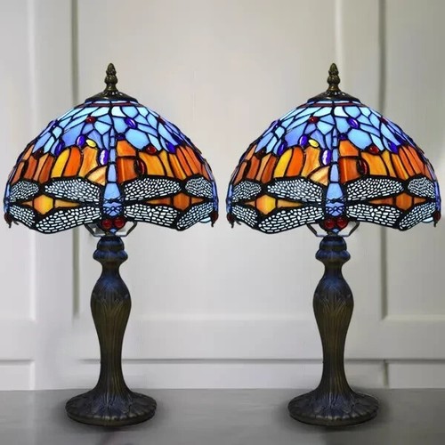 Pair tiffany style blue - 2,