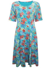 New Ladies Ex Cotton Traders Floral Print Burnout Midi Dress Sizes RRP £42