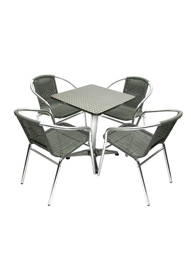 Rattan garden furniture set 4 - rattan,