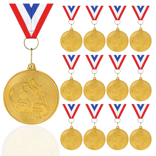 2300x gold football medals - medals,