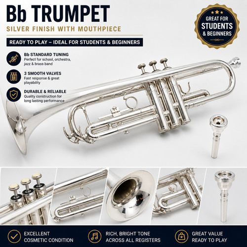 Vienna silver trumpet with - bb,