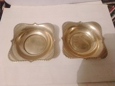 2 Dorchester Silver Plate Wine Bottle Coasters