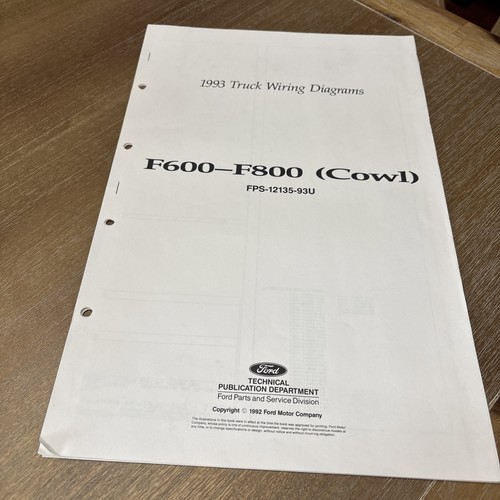 1993 ford truck f600 f800 - 1993,