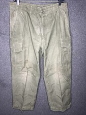 VTG Vietnam US Tropical Combat Trousers Jungle Pants Ripstop OG 107 Medium Short