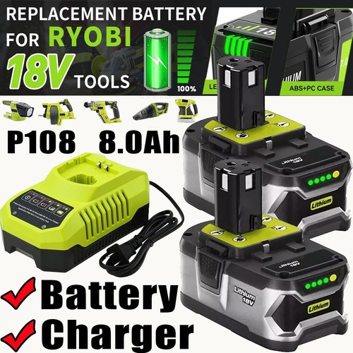 0ah for ryobi 18v - 18v, 6.0ah