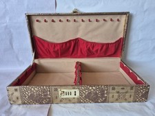 Indian Style Jewellery Box Gold & Red 
