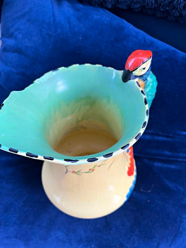 Ceramic glossy parrot handle - glossy,