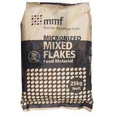 Masham Micronized Feeds Mixed Flakes 25kg - Peas Maize Barley HORSE FEED