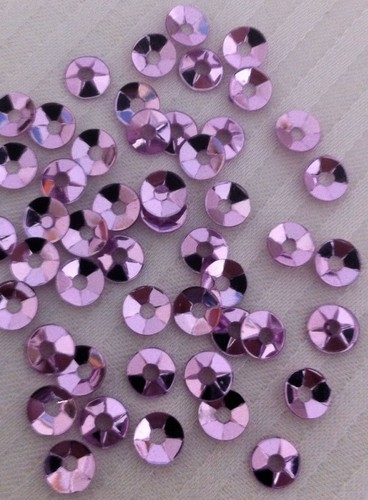 Sequins 4mm light amethyst - light,