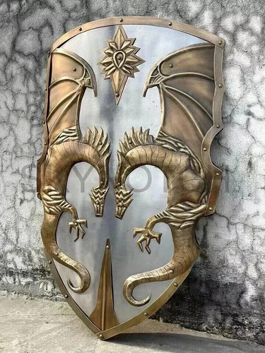 Medieval double dragon - double,