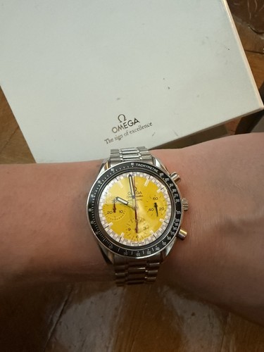 Omega speedmaster yellow - speedmaster, mens
