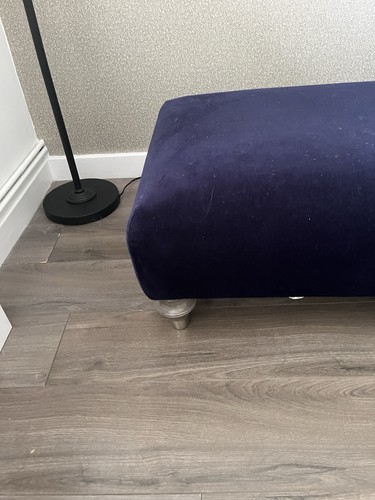 Dfs blue velvet rectangular - blue,