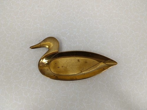 Duck brass trinket - dish,