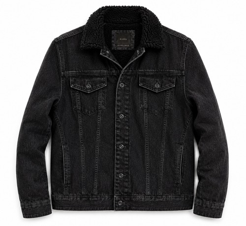 Zara mens sherpa denim - sherpa,