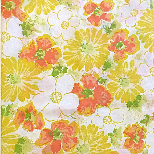Vintage 70s orange - white, large