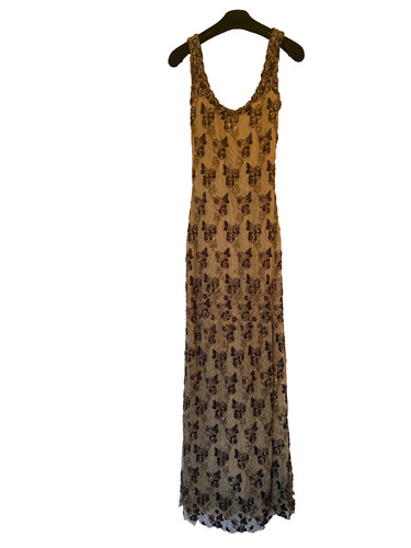 Couture hand beaded silk - hand,