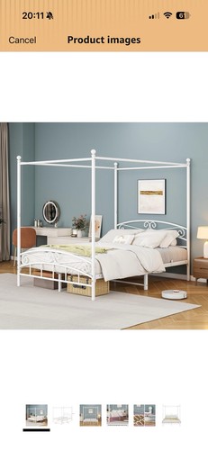 Canopy bed frame king size - frame,