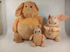 Creature Comforts Lot of 3 Martin The Pig Plush Soft Toys Aardman Animations
