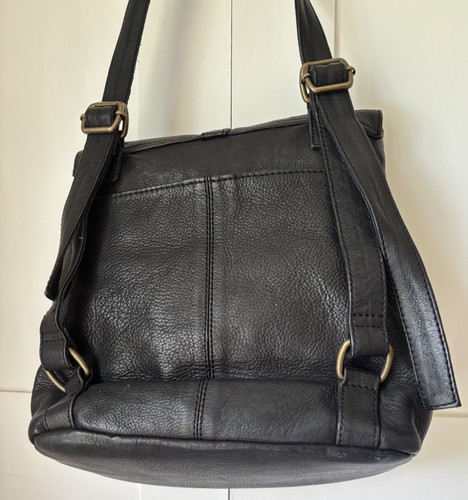 Fat face black leather - fat,