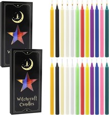 Mini Coloured Candles, 24 Pcs