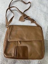 Joshua Taylor Tan Leather Shoulder Bag Brand-New Without Tags
