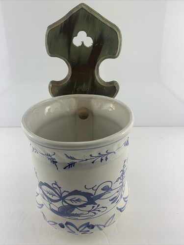 Vintage blue white porcelain - &,