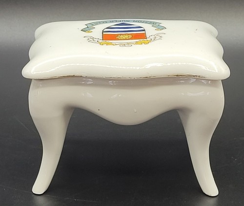 Crested ware china stool table - ware,