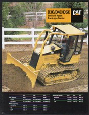 Caterpillar D3C/D4C/D5C Series III Hystat Track-type Tractors Brochure Leaflet