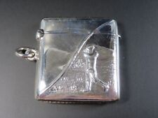 STERLING SILVER GOLF VESTA CASE