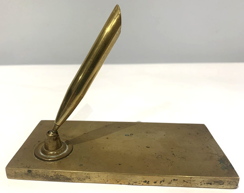 Vintage desk pen holder - desk,