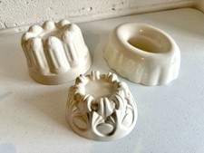 Ceramic Jelly Moulds by Burleigh Pottery - 3 Pieces