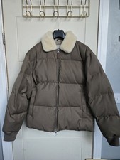 GANT Padded Flanner Puffer Jacket, Desert Brown, M