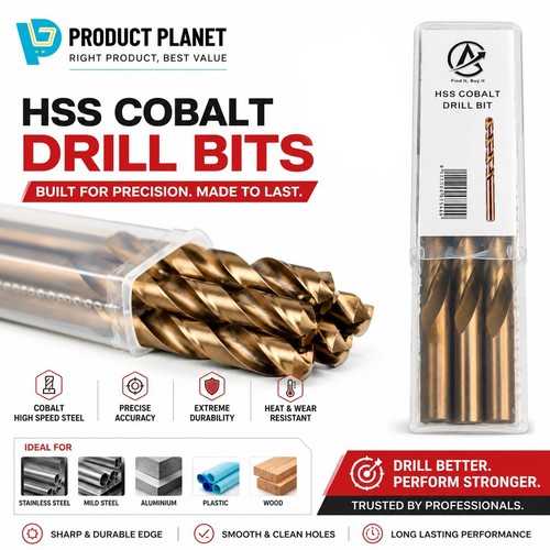 Heavy duty cobalt drill bits - heavy,