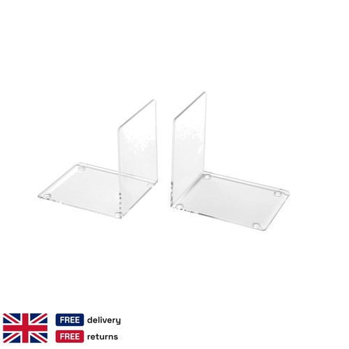 Clear acrylic small - acrylic, bookends