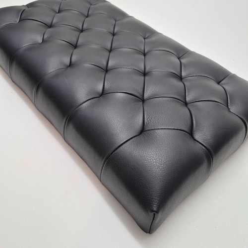 Tufted leather bench - tufted,
