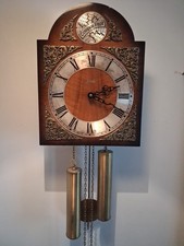 1960s Weight Driven Wall Clock 'BBH' Aug Schatz & Sohne 
