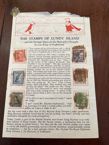 The stamps lundy island - stamps,
