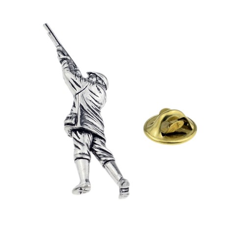 Gamekeeper pewter lapel - pewter,