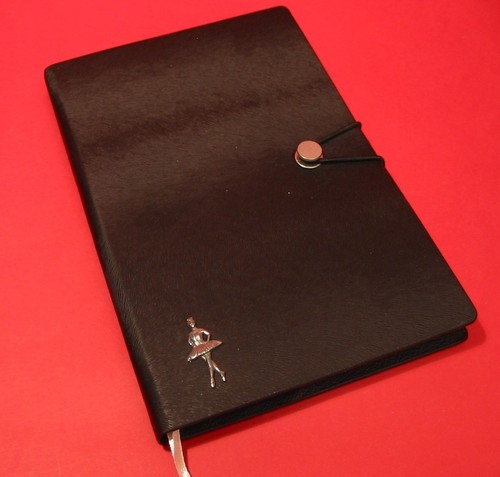 Ballerina black notebook - ballerina, a5
