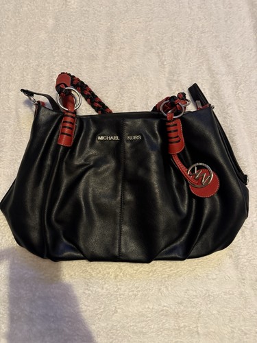 Michael kors black red - black, leather