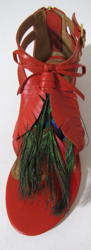New kelsi dagger - red, leather